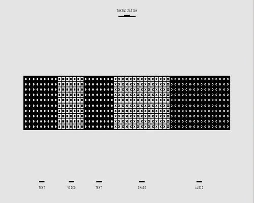 Minimalist graphic representation of digital structure